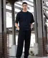 Erkek Düz T-Shirt Kısa Kol Bisiklet Yaka Regular Fit Rahat Kalıp Günlük Tişört - Siyah