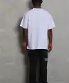 Erkek Düz Yazlık Kısa Kol Tişört Bisiklet Yaka Oversize T-Shirt - Beyaz