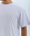 Erkek Düz Yazlık Kısa Kol Tişört Bisiklet Yaka Oversize T-Shirt - Beyaz