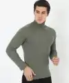 Erkek Fitilli Kaşkorse Kumaş Boğazlı Full Likralı Slimfit Body - Haki