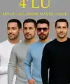 Erkek Fitilli Triko Bisiklet Yaka Kalın Kazak 4lü Set Beyaz-Bebek Mavisi-Gri-Siyah