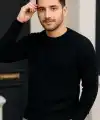 Erkek Fitilli Triko Bisiklet Yaka Kalın Kazak 4lü Set Beyaz-Haki-Bej-Siyah
