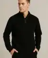 Erkek Fitilli Triko Kazak 3’lü Set Mint Yeşili Siyah Bej Kalın Dokuma Pamuklu Regular Fit