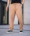 Erkek Keten Cepli Çıma Dikişli jogger Buggy Pantalon Rahat kalıp - Kahverengi