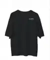 Erkek Kısa Kol Tişört Bisiklet Yaka ATATÜRK Baskılı T-Shirt - Siyah