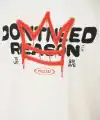 Erkek Kısa Kol Yazlık Tişört Bisiklet Yaka Baskılı Oversize T-Shirt - Beyaz