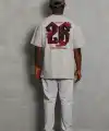 Erkek Kısa Kol Yazlık Tişört Bisiklet Yaka Baskılı Oversize T-Shirt - Gri