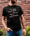 Erkek Kısa Kol Yazlık Tişört Bisiklet Yaka Baskılı Oversize T-Shirt - Siyah