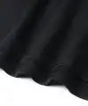 Erkek Kısa Kol Yazlık Tişört Bisiklet Yaka Baskılı Oversize T-Shirt - Siyah
