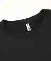 Erkek Kısa Kol Yazlık Tişört Bisiklet Yaka Baskılı Oversize T-Shirt - Siyah