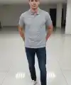 Erkek Polo Yaka Düğmeli Pike Kumaş Tişört Regular Fit Kısa Kol T-Shirt - Gri