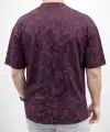 Erkek Premium Tişört OSY Yumuşak Dokulu Yıkamalı Oversize T-Shirt - Bordo