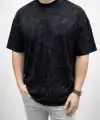 Erkek Premium Tişört OSY Yumuşak Dokulu Yıkamalı Oversize T-Shirt - Siyah