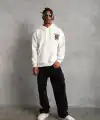 Erkek SCHOOL BOY Baskılı Kapüşonlu Sweat - Beyaz
