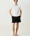 ERKEK  Tişört Basic Bisiklet Yaka Regular Kısa kol T-Shirt - Beyaz