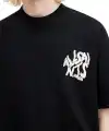 Erkek Tişört Baskılı Oversize Kısa kol T-shirt - Siyah