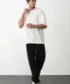 Erkek Tişört Düz Basic Penye Yazlık Bisiklet Yaka Kısa Kol T-Shirt - Beyaz