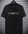 Erkek Tişört FUTRE Baskılı Kısa Kol Bisiklet Yaka T-shirt - Siyah