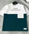 ERKEK Tişört Torba Cepli Parçalı Kısa Kol T-Shirt - Lacivert