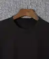 Erkek  Tişört TRIED TO WARN YOU. Baskılı Bisiklet Yaka T-shirt - Siyah
