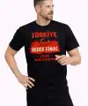Erkek TÜRKİYE Baskılı Tişört Ay Yıldız 2026 Dünya Kupası Taraftar Forma T-Shirt - Siyah