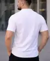 Erkek Waffle Kumaş Açık Yakalı Düğmeli Regular Fit Gömlek 2’li Set Siyah-Beyaz