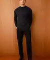 Erkek Yarım Balıkçı Yaka Triko Kazak - Lacivert