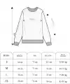Kadın 3 iplik Pamuklu Bisiklet Yaka Baskılı SweatShirt - Siyah