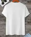 Kadın Baskılı Oversize  kısa kol T-Shirt - Beyaz