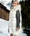 Kadın Hakiki Deri ve Suni Kürk - Beyaz