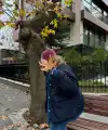 Kadın Jeans Detaylı Cıtcıtlı Ceket Mont - Lacivert