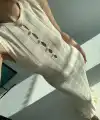 Kadın Kalın Fitilli Uzun Triko Elbise - Kırık Beyaz