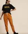 Kadın Kısa Kol Yazlık Tişört Bisiklet Yaka BASIC Baskılı T-Shirt - Siyah