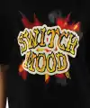 Kadın Kısa Kol Yazlık Tişört Bisiklet Yaka Ejderha Baskılı T-Shirt - Siyah