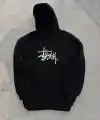 Kadın Oversize Kapüşonlu Cepli Baskılı 3 İplik Pamuklu Hoodie Sweatshirt - Siyah