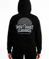 Kadın Oversize Kapüşonlu Cepli Baskılı 3 İplik Pamuklu Hoodie Sweatshirt - Siyah