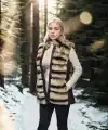 Kadın Premium Doğal Kolsuz Deri Kürk - Siyah