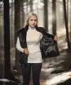 Kadın Premium Doğal Kolsuz Kürk - Siyah