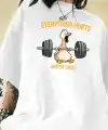 Kadın T-Shirt Ördek Baskılı Bisiklet Yaka Kısa kol Tişört - Beyaz