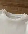 Kadın Tişört Bisiklet yaka Ayı Baskılı yazlık Kısa Kol T-shirt - Beyaz