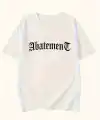 Kadın Tişört Örümcek Baskılı Bisiklet Yaka T-shirt - Beyaz