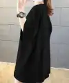 Kadın Tişört Penye Compack Baskılı Oversize Bisiklet Yaka T-shirt - Siyah