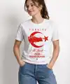 Kadın TÜRKİYE Ay Yıldız 2026 Dünya Kupasi Taraftar Forma T-Shirt - Beyaz