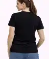 Kadın TÜRKİYE Baskılı Tişört Ay Yıldız 2026 Dünya Kupası Taraftar Forma T-Shirt - Siyah
