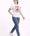 Kadın Türkiye World Cup 2026 Baskılı Tişört Futbol Temalı Forma T-Shirt - Beyaz