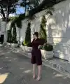 Kadın Yakalı Gömlek Kemerli Şortlu Alt-Üst Takım - Bordo