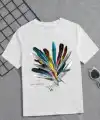 Kız Çocuk Baskılı T-Shirt - Beyaz