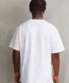 Unisex Baskılı Oversize T-Shirt - Beyaz