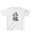 Unisex Çocuk Baskılı T-Shirt - Beyaz