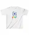 Unisex Çocuk Baskılı T-Shirt - Beyaz